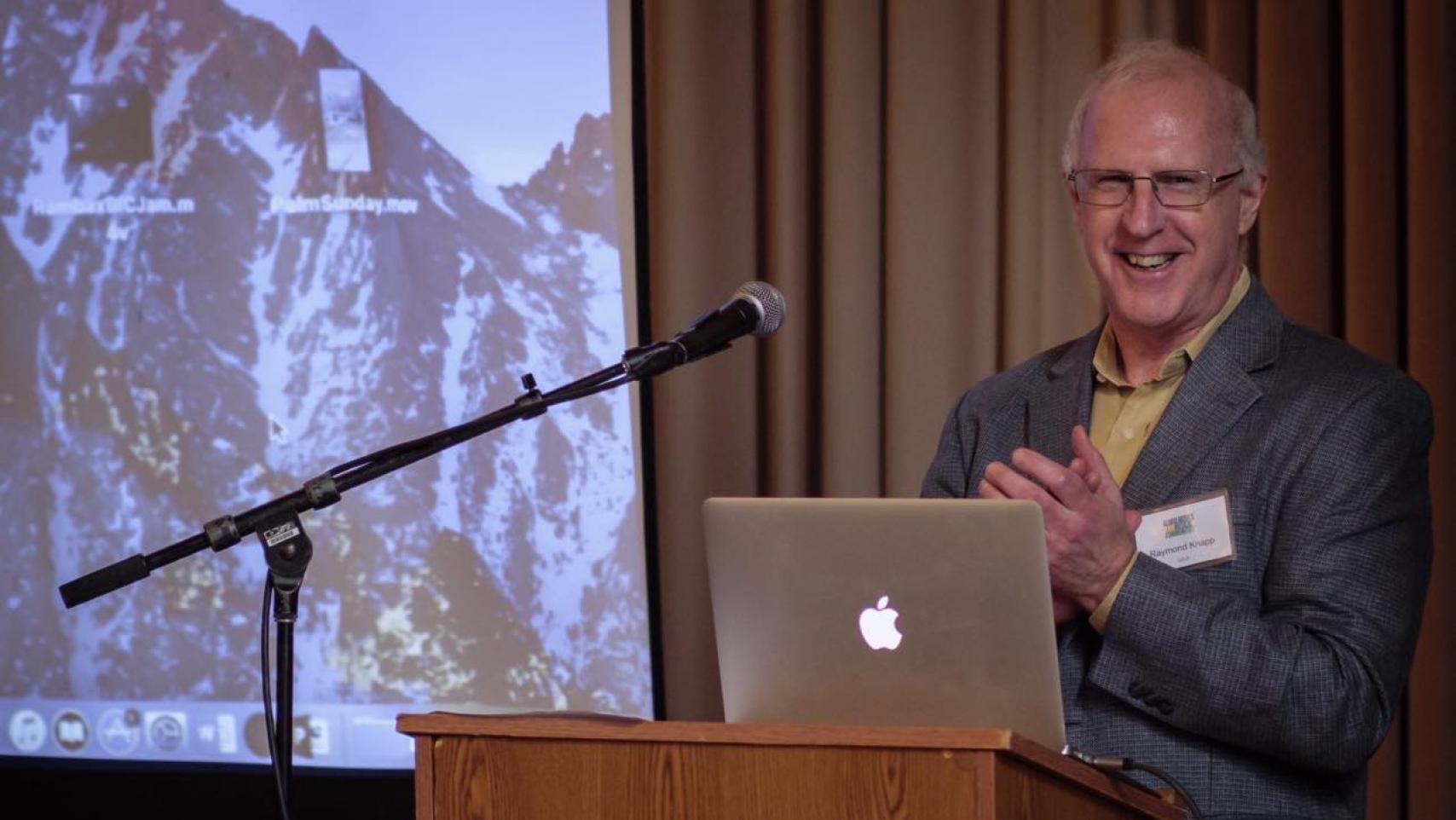 Raymond Knapp presenting