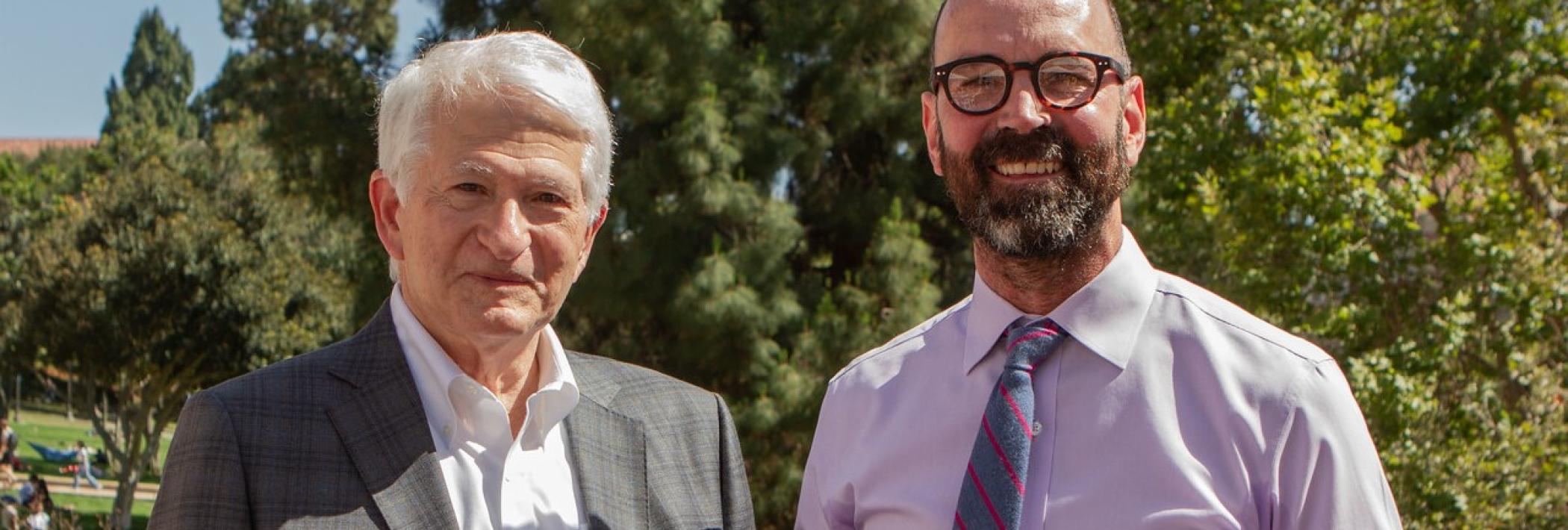 Chancellor Gene Block with Public Impact Research Awards 2022 Awardees