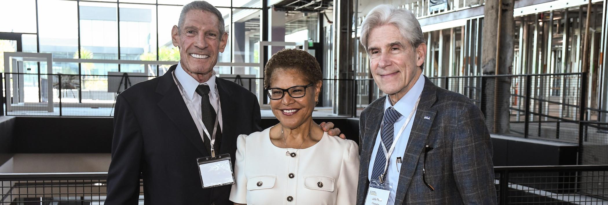 Gary Michelson, Karen Bass, and Julio Frenk